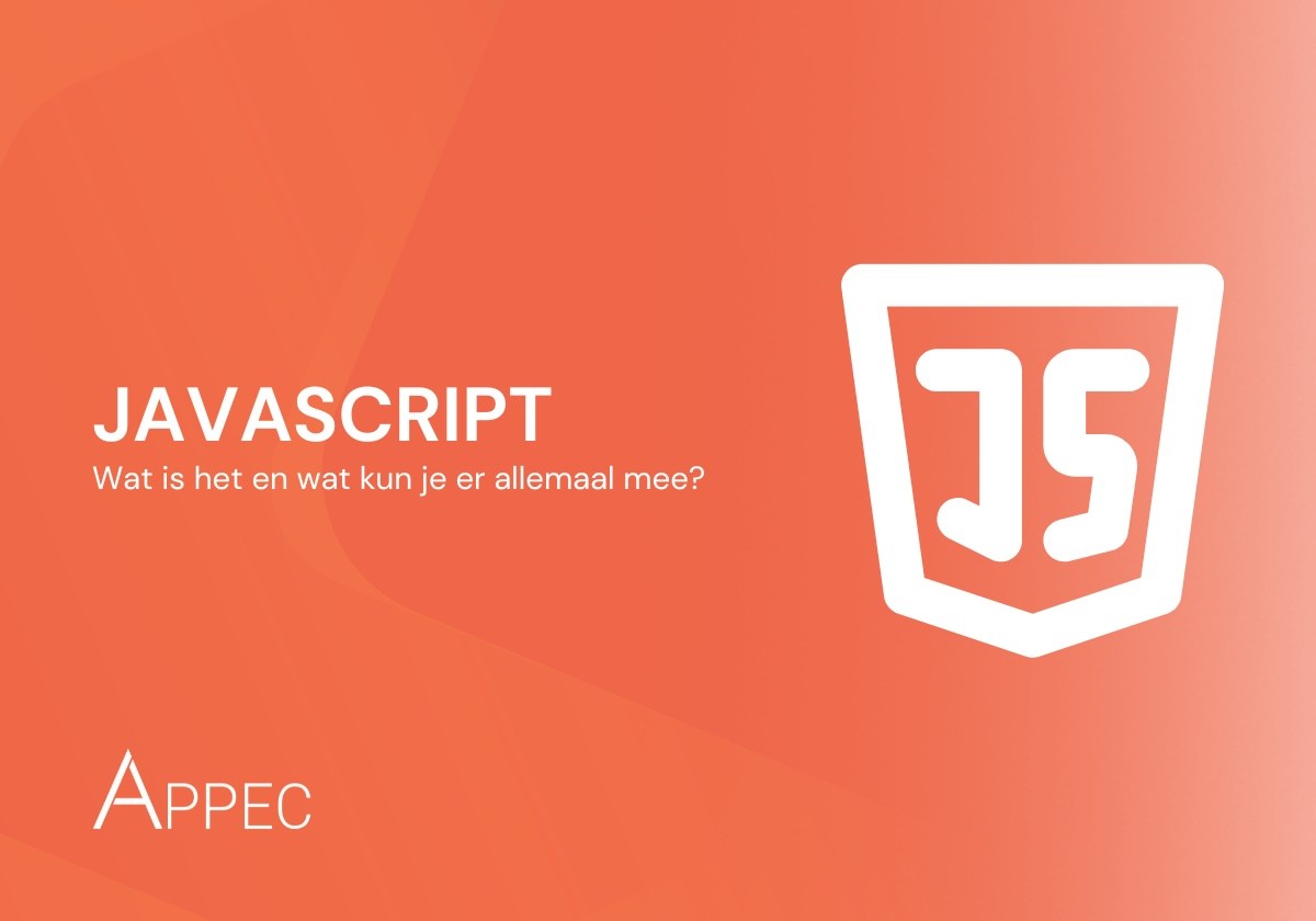 Het logo van JavaScript op een oranje achtergrond