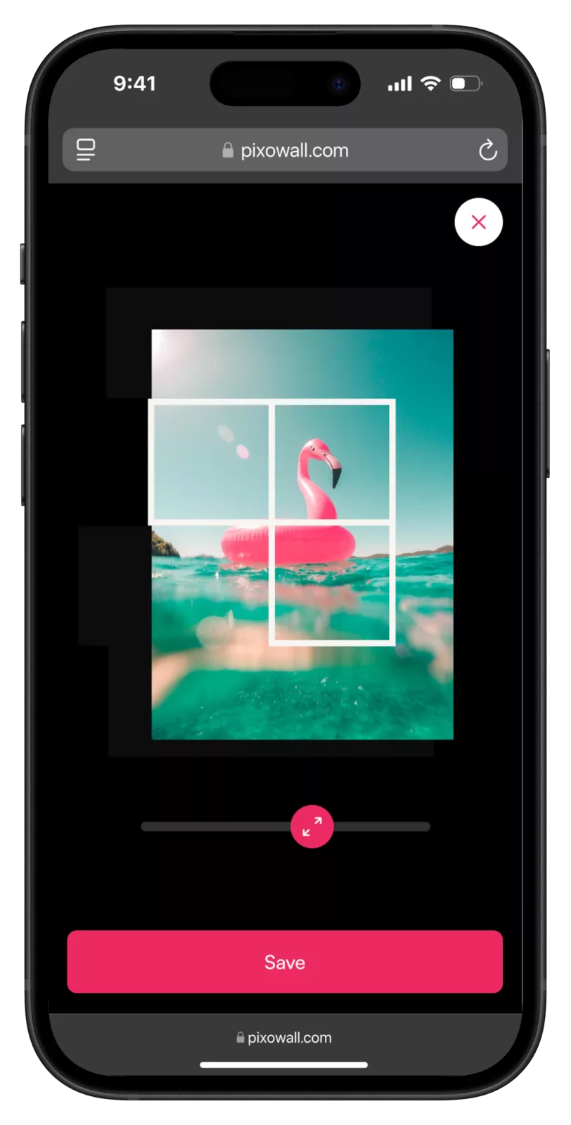 Pixowall - Frame en afwerking opties