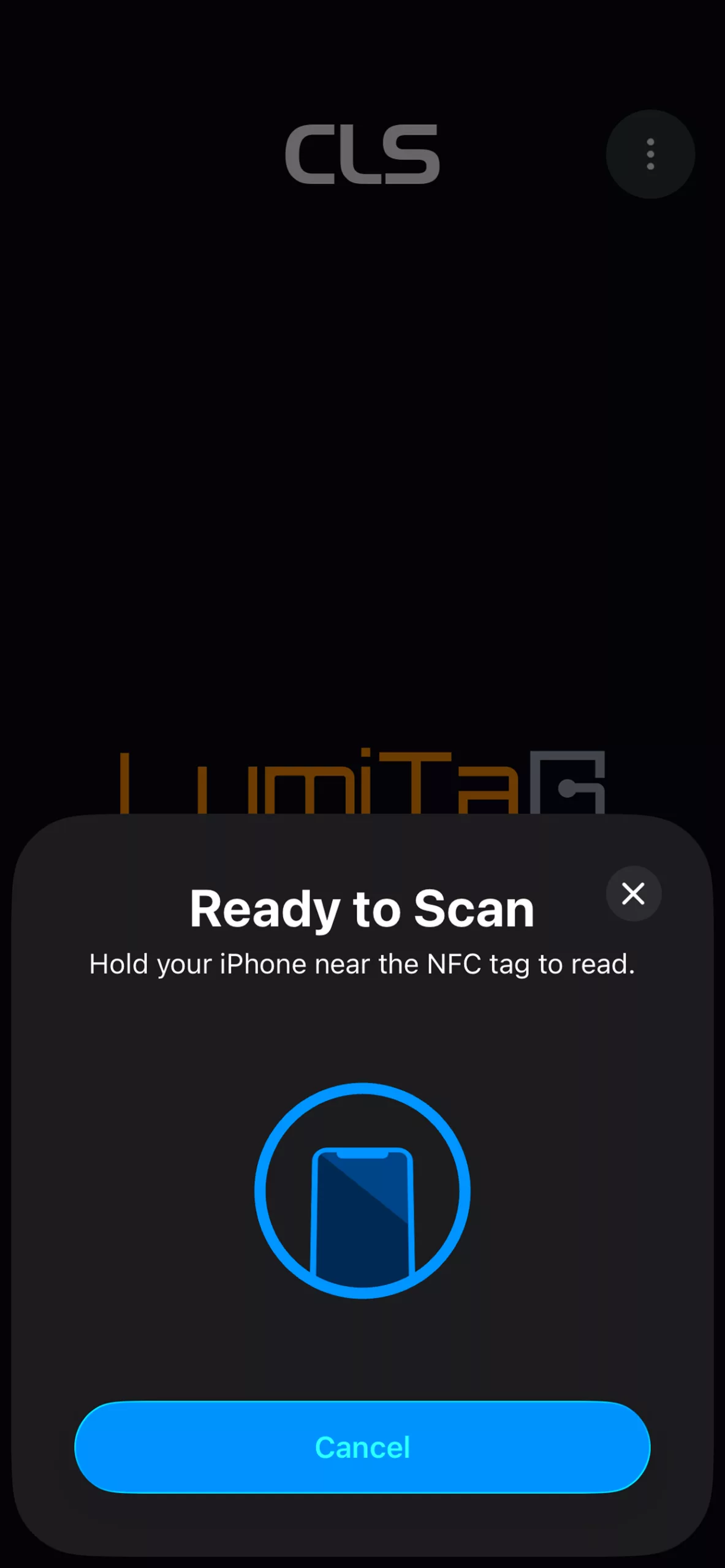 LumiTaG NFC-scan in actie