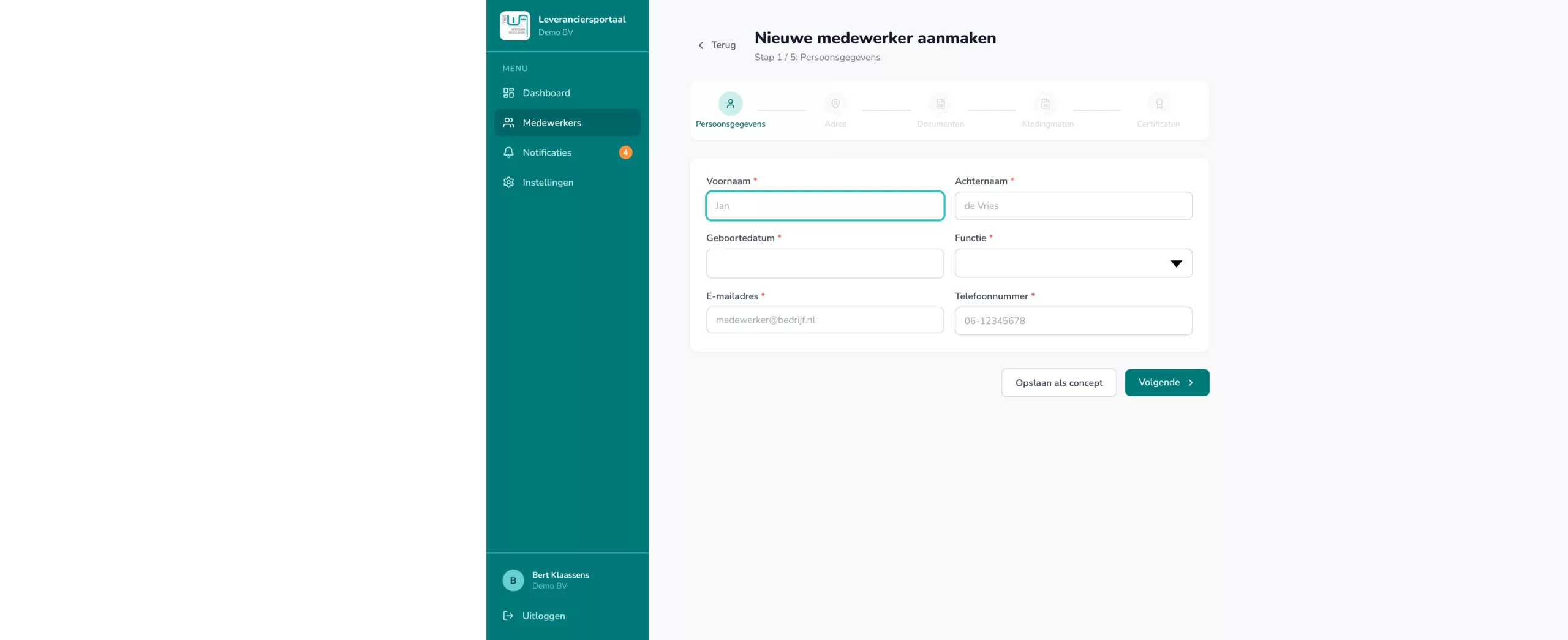 Met WA - Dashboard met statuskaarten en alerts